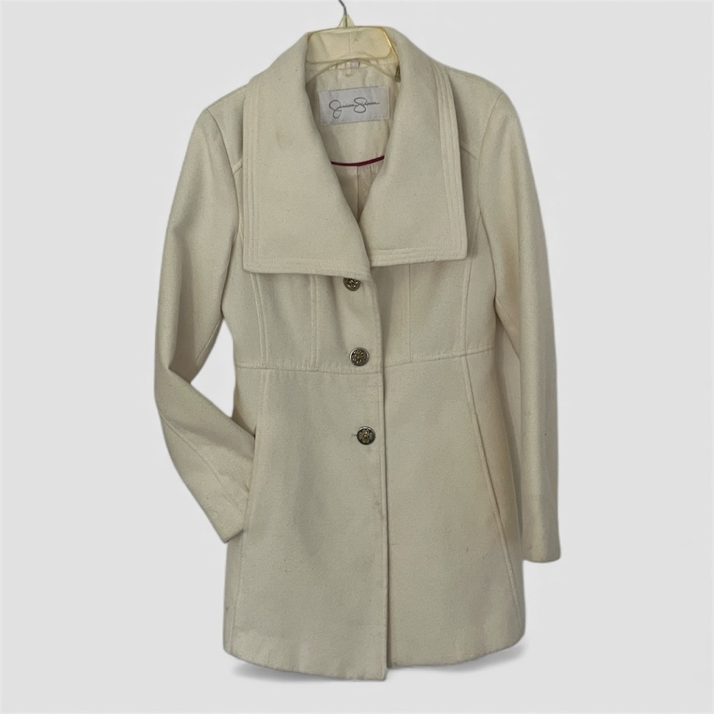 Jessica Simpson Ivory Pea Coat - Picture 16 of 16